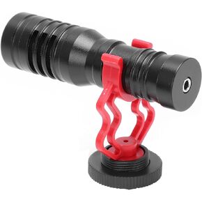 Acouto Metal Cardioid Pointing Microphone for Streaming, Lightweight Equipment with Noise Reduction for Live Performance