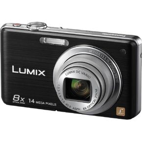 Panasonic Lumix DMC-FH20K 14.1 ميجابكسل كاميرا رقمية مع تصغير صورة بصري 8x و Zoom و 2.7 بوصة LCD (أسود)