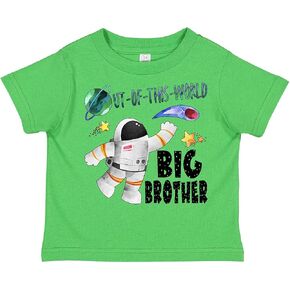inktastic Out of This World Big Brother Astronaut in Space Toddler T-Shirt