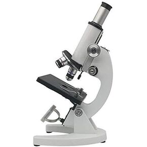 Monocular Biological Microscope 1600X HD Magnification, Optical Glass Lens, Bottom Lamp Illumination, for Lab, Students, and Beginners