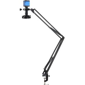 1080P HDMI VGA Dual Output Digital Industrial Video Microscope Camera with 1-130X Zoom Lens for Phone PCB Repair and Soldering