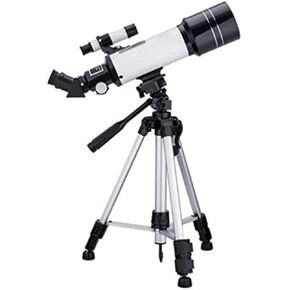 Telescope High Power Binoculars Telescope, 70MM Refraction Astronomical HD Coated Glass Optical Lens, Tripod for Beginners Outdoor Travel Viewing,White for Indoor/Outdoor