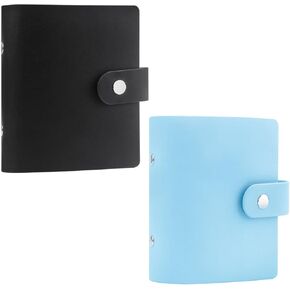 2Packs 52 Pockets Mini Photo Album for Fujifilm Instax Mini Film (Black+Blue)