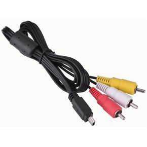 Mini USB to Svideo to Video Audio AV Cable Mini USB to 3 for Camera IXUS 990 is 980 is 970 is 870 is 200