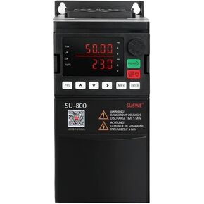 220V 1 Phase to 380v 3 Phase SU800 Inverter 0.75/1.5/2.2/4KW Adjustable Speed Drive Converter Spindle Motor Controller(0.75KW 220V to 380V)