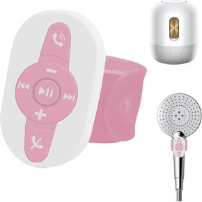 دش التحكم عن بُعد Bluetooth 5.3 جهاز التحكم عن بُعد زر Selfie Button IPX7 مقاوم للماء السيليكون مكالمات/التحكم في الموسيقى لجهاز iPhone و iOS و Android (أسود)