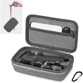 Osmo Mobile 7P Case, PU Leather Portable Storage OM 7P Case Travel Carrying Bag for DJI OM 7 /7P Gimbal Stabilizer for DJI Mic Mini Accessories