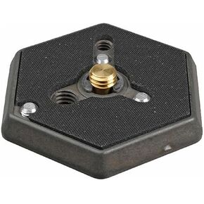 Manfrotto Hex Plate, Compatible with Cameras, RC0 Quick Release System, Camera Mount, 3/8 Screw