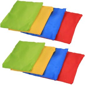 KESYOO 8 Pcs Sandbag for Outdoor Games Fun Bean Bag Toss Safe Cloth Material for Physical Coordination and Playtime Activities Random Color