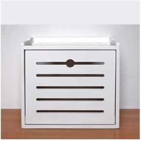 TV Lower Row Socket Occlusion Box Wireless WiFi Router Shelf Router Storage Box Network Set-top Box Router Storage Box，A-