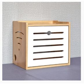TV Lower Row Socket Occlusion Box Wireless WiFi Router Shelf Router Storage Box Network Set-top Box Router Storage Box，C-