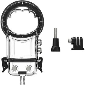 Dive Case for Insta360 X5 Panoramic Camera, 131FT/40M Underwater Housing Shell Diving Waterproof Case for Insta360 X5 Camera Accessories with Lens Cap & Adapter