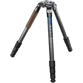 Leofoto Heavy Duty Carbon Fiber Tripod, 75mm Bowl, 10-Layer Torayca, CNC Aluminum, Interchangeable Feet, Carrying Case Included (LN-364C)