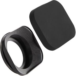 43 مم غطاء العدسة المربعة المعدنية مناسبة لعدسة Fujifilm الملولبة وعدسة نيكون