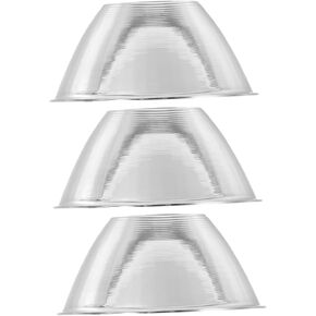Balacoo 3pcs LED Flashlight Reflector Cup Aluminum Lighting Accessory for Spotlight Replacement Optimized Light Efficiency Portable Design for Outdoor Camping and Repairing