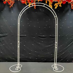 6.6×3.9ft Metal Wedding Backdrop Stand, Gold Wedding Arch Stand for Photography, Arch Frame Stand for Wedding Ceremony Anniversary Birthday Party Graduation Photo Background Decoration