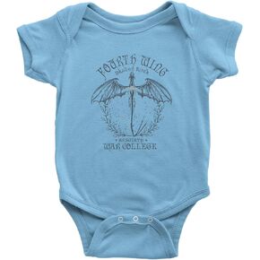 Fourth Wing Dragon Rider Vintage Basgiath War College Infant One-Piece Bodysuit, Soft Cotton