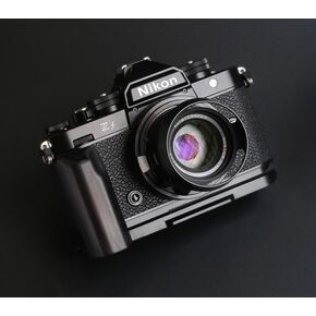 QR L Handle Hand Grip Wood Hanlde + Alloy Baseplate for ZF Camera Holder (Rosewood)