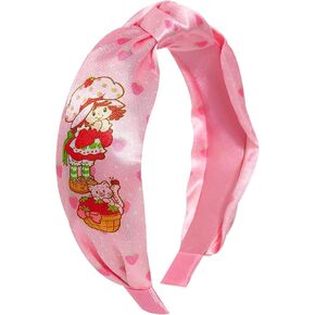 LUV HER Licensed Strawberry Shortcake Knotted Headband - Thick Headbands For Girls - One Size Fit All - Hair Accessories For Her Ages 3+