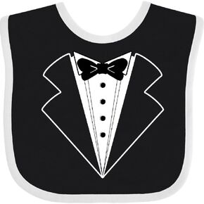 inktastic Tuxedo with Bow Tie Baby Bib