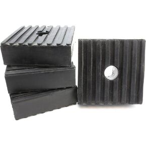 4 Pack Medium Anti Vibration Isolation Pads Air Compressor Heavy Equipment 3x3x1