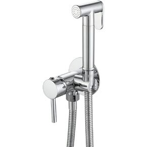 Sprayer for Toilet, Toilet Concealed Hot and ColdSpray Set, Bathroom Handheld Sprayer Kit, Cloth Diaper Sprayer Set, for Toilet Washing, Pets Shower and Feminine Hygiene,Chrome