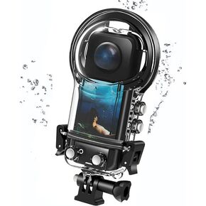 Dive Case/Waterproof Case for Insta360 X5，50M Dive Protective Underwater Shell with Bracket Mount Adapter Accessories
