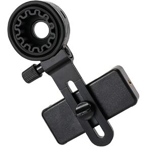 Mikinona Adjustable Phone Scope Mount for Telescope Photography Clip Adapter for Stable Phone Photography Compatible with Binoculars and Microscopes for Outdoor