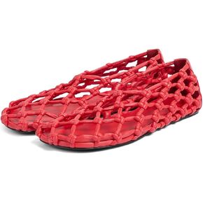 Jelly Mesh Ballet Flats for Women Upgraded New Woven Jelly Shoes Hollow Slip On Beach Sandals