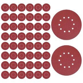 50 Pack 9 Inch Sanding Disc 10 Hole 120 Grit Hook and Loop Sandpaper Aluminum Oxide Orbital Sander Sandpaper Drywall Sander Pads Round Sanding Discs for ‎9" Drywall Sanders Wood Furniture Finishing