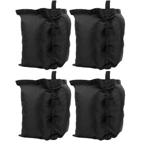 4pcs خيمة سوداء سوداء سوداء ، مصنوعة من قطعة قماش أكسفورد ، وسعة كبيرة ، وقلة تسرب جيدة ، ومثالية لتثبيت المظلات ، والخيام ، والمظلات في الهواء الطلق