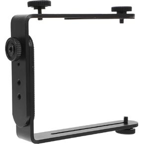 Dual Direction l Bracket for Camera Metal Bracket Mount for DSLR Universal Speedlight Clamp for Professional Photography