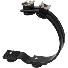 Gadpiparty Bracket for Flash Multi-Directional Metal Flash Stand 2 Adjustable Legs