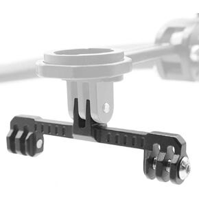 Gugxiom Bike Camera Holder Long Extension, Aluminium Alloy Double Ended Camera Mount Extension Bar, Dual Flash Bracket for 10 Series Accessories