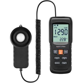 Light Meter, Lux Meter Professional LED Lux Meter for Photography Grow Plants LED Photometer Lighting Intensity,for Plants, Car Headlights, Home & Office LEDs