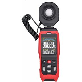 Light Meter, Digital Light Meter Photography Luxmeter Detachable Probe Illuminometer Lux/Fc Photometer Tester Measuring Tools,for Plants, Car Headlights, Home & Office LEDs