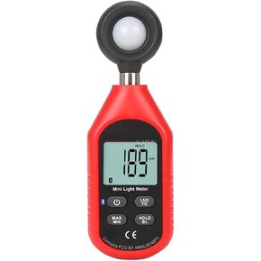 Light Meter, Mini Environmental Illuminometer Lux Meter High Peormance Luminometer Photometer Lux Spectrometer,for Plants, Car Headlights, Home & Office LEDs