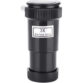 Magnification Lens,3X Barlow Lens Barlow Lens for Standard Telescope Eyepiece Astronomy, 0.96 Inch 3X The Magnification Multi Coated