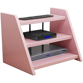 Router Storage Box，Router Storage Box Set-top Box Shelf Decorative Storage Rack Three -Layers Cable Organizer Box for Bedroom， Living Room Stands，A-30x24x24cm