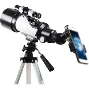 Telescope for Adults Kids Beginners, 70mm Aperture 400mm Astronomical Refracting Telescope BAK4 Prism FMC Lens Telescope