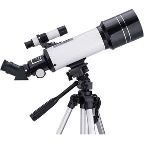 Telescope for Adults Kids Beginners, 70mm Aperture 400mm Astronomical Refractor Telescope with Smartphone Adapter and Tr