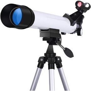 Beginners 50mm Astronomical Telescope, Children's Refractor OutsideMonocular Adults Space Multi-Coated ng Scope with Eyepiec