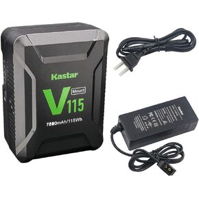 Kastar BP-V115 V-Mount Battery Replacement for BP-65H BP-90 BP-95W BP-150W BP-190W BP-GL65 BP-GL95 BP-GL95A Battery, BC-L70 BC-L70A BC-L90 BC-L160 BC-M50 BC-M150 AC-DN10 Charger