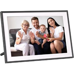 Digital Picture Frame with 10.1 Inch 1280x800 HD IPS Touch Screen, WiFi Digital Photo Frame with Built-in 32GB Memory, Auto-Rotate and Wall-Mountable, Remotely Send Photos/Videos via Frameo App