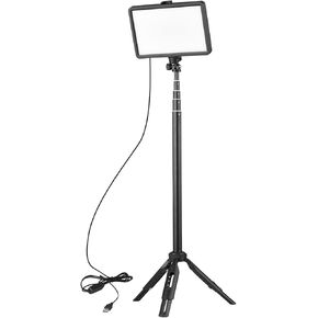 Andoer USB LED Video Light Kit Lighting Conference Conference مع 1 * LED Fill Light 3200K-5600K Dimmable 1 * TRUPOD 8 * مرشحات الألوان لتسجيل الفيديو المباشر عبر الإنترنت.