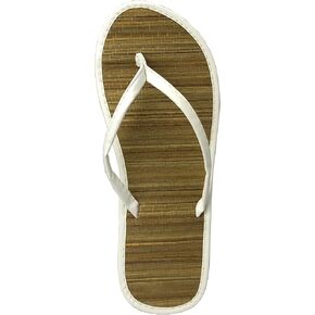 REDVOLUTION Women's Bamboo Sandal Flip-Flops Flats Beach Summer Shoe