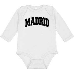 Madrid Collegiate Long Sleeve Baby Infant Bodysuit