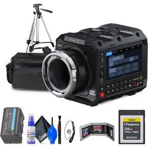 Blackmagic Design Pyxis 6K Full-Frame Cinema Box Camera (Canon EF) (CINECAMCPYXD60LFEF) + 256GB CFexpress Type B Card + Case + Tripod + BP-U35 + Cleaning Kit + Card Wallet + Lens Cap