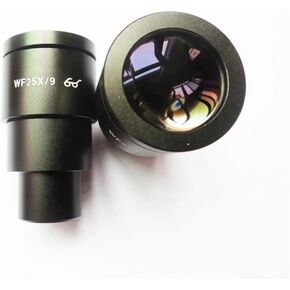 WF25X/9 زاوية واسعة المجهر ستيريو العدسة الحقل الكبير للعرض العالي ، واجهة الملحقات 30 مم