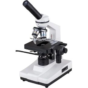 XP201 40X-1600X LED Monocular Biological Microscope for High School Students - for Science Labs and Home Education